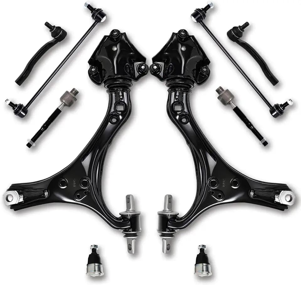 10Pcs Front Lower Control Arm Sway Bar Link Tie Rod Ball Joint Kit Compatible with 2013-2017 Honda Accord, 2016-2020 Acura TLX, Replaces K642517 K642509 K500315 K750650 K750651 EV800896