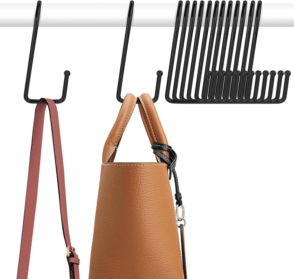 ZEDODIER 15 Pack Purse Hanger for Closet, Purse Hooks Bag Organizer