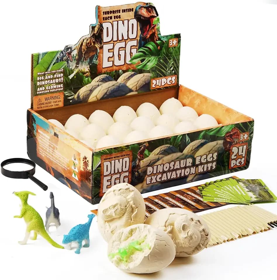 Dinosaur Eggs Toys Dig Kit (24 Eggs)