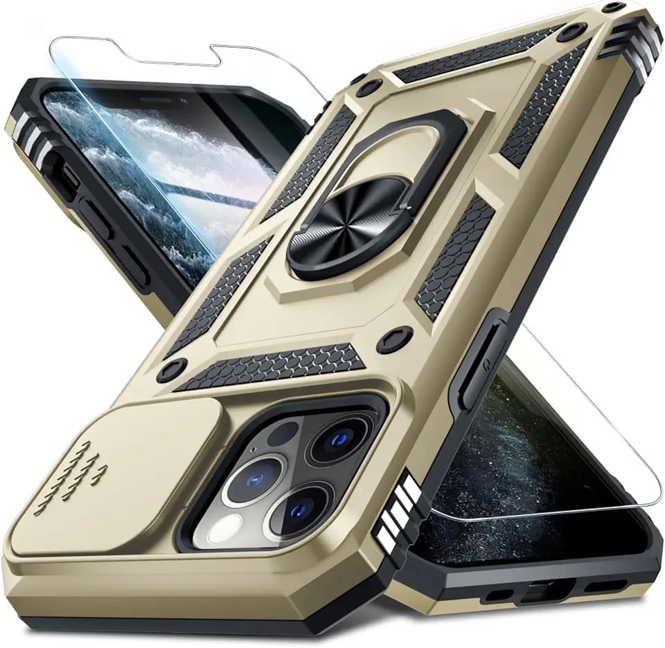 for iPhone 11 Pro Max Phone Case Built in Slide Camera Lens Cover