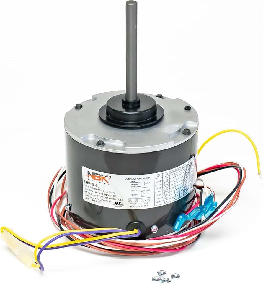 Condenser Motor 208-230V, 1075 RPM, 1/6-1/3 HP