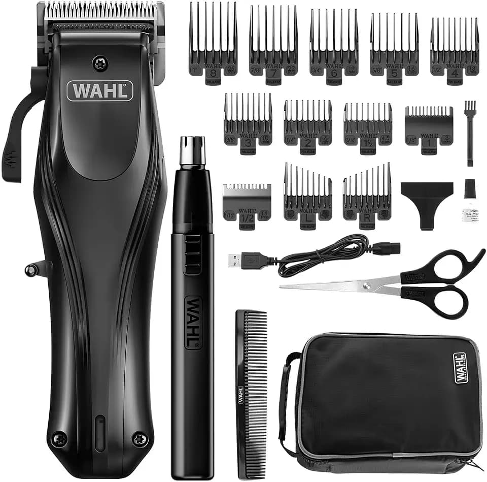 Wahl Rapid Clip Akku-Haarschneider mit Nasen- und Ohrentrimmer Herren