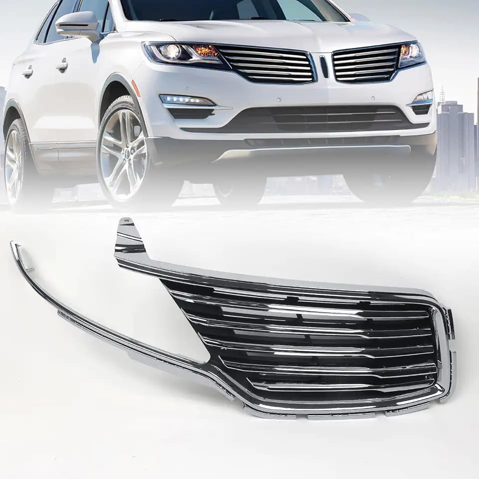 JOLONG Front Grille Right Passenger Side Fit for Lincoln MKC 2015-2018