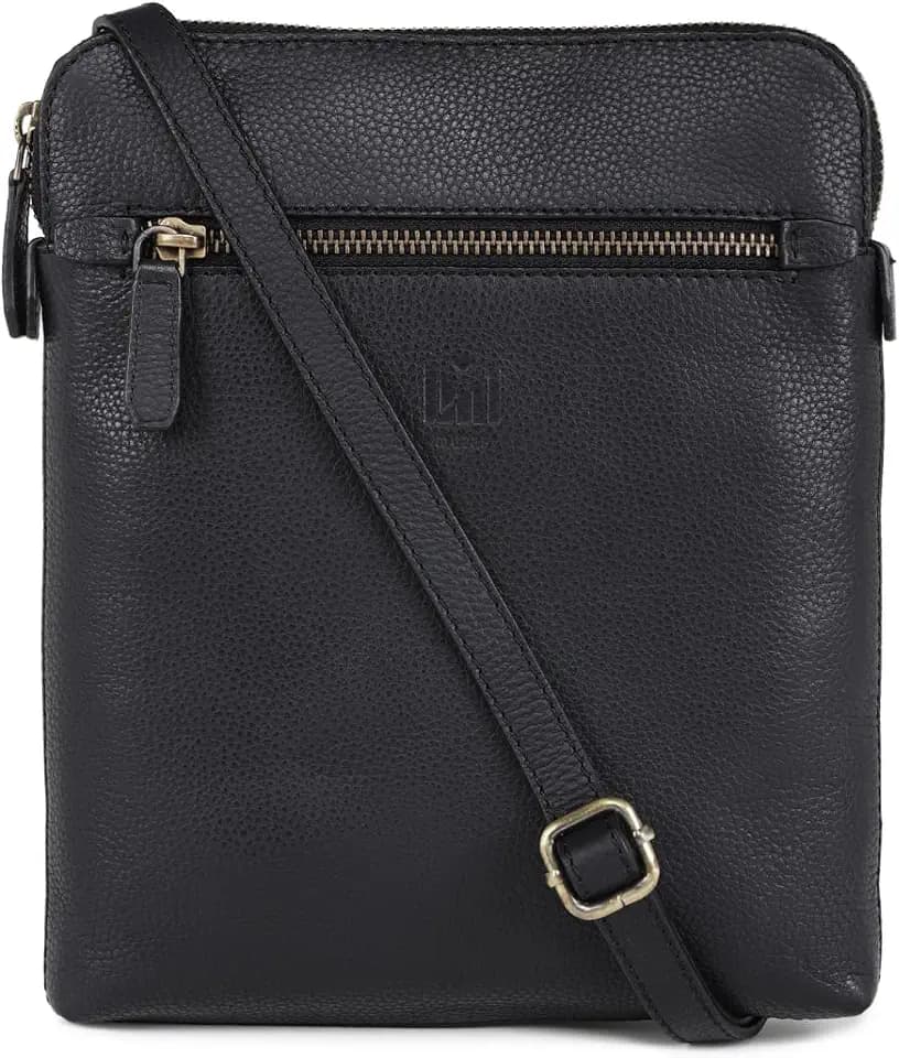 Genuine Leather Crossbody Bag - Premium Women's Cross body Purse with Adjustable Strap - Ladies Sling Handbags