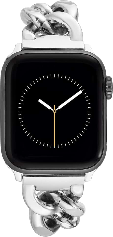 Anne Klein Fashion Chain Bracelet for Apple Watch, Secure, Adjustable
