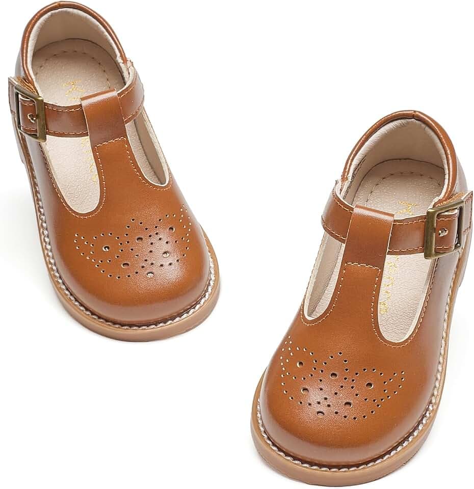 Kiderence Flache Abendschuhe für Mädchen, Schul-Oxford-Schuhe, Marry Jane (Kleinkind/Kleinkinder)