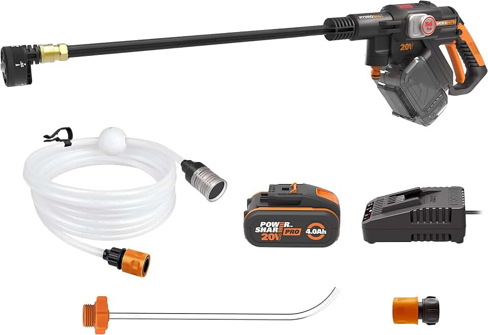 WORX WG633E Hydroshot Akku-Hochdruckreiniger 20V, 56 Bar Max. Druck