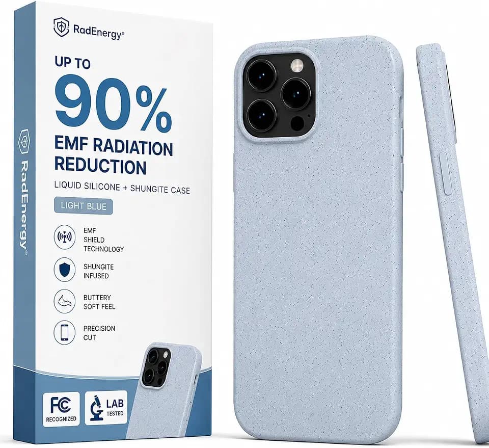 EMF Protection Liquid Silicone Shungite Case for iPhone 16