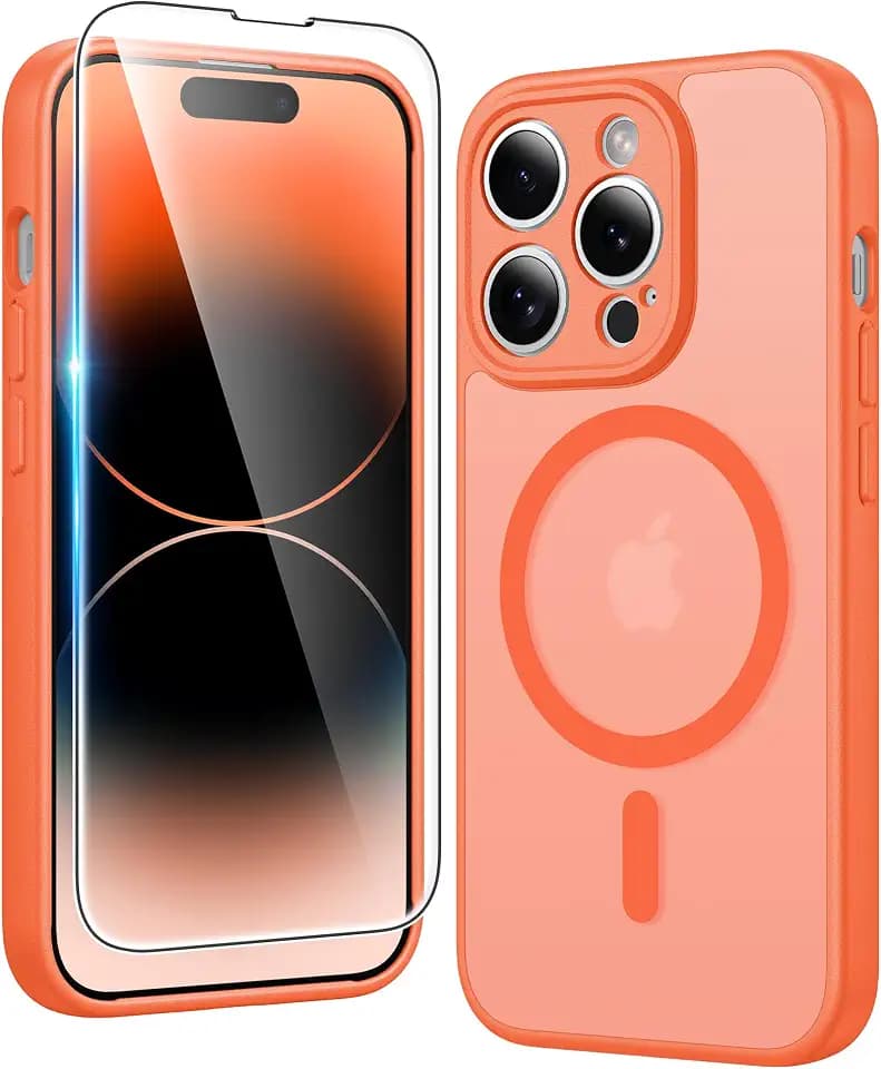 FNTCASE for iPhone 14 Pro-Max Case Compatible with Magsafe Matte Phonecase