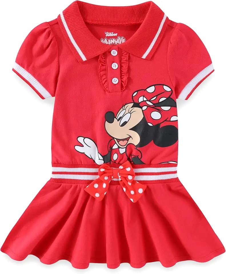 Disney Minnie Mouse Girls Tennis Dress for Toddler and Big Kids