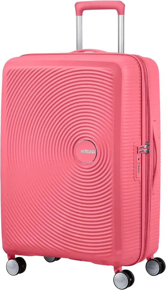 American Tourister Soundbox - Spinner M Erweiterbar Koffer, 67 cm, 71.5/81 L, Rosa (Sun Kissed Coral)