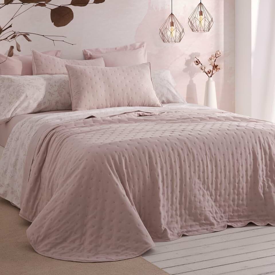 Burrito Blanco Sommer-Tagesdecke | Bett von 135 cm (+ verfügbare Größen) | Design 149 | Farbe Nude (135 x 190/200 cm)