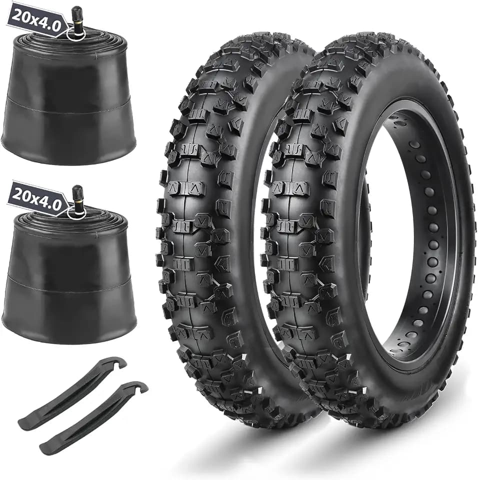 MOHEGIA Ebike Fat Tire: 20x4.0/26x4.0 Inch E-Bike Mountain Bicycle Tire Replacement,High-Performance and All-Terrain Folding Electric MTB Tire with Offroad or Trail Riding