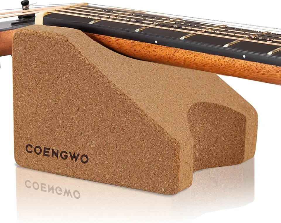 COENGWO Gitarren Halsstütze, Gitarre Halsstütze Cradle Saiteninstrument Nackenstütze Gitarrenbauer Tool Workstation Kissen zur Reparatur, Reinigungspflege