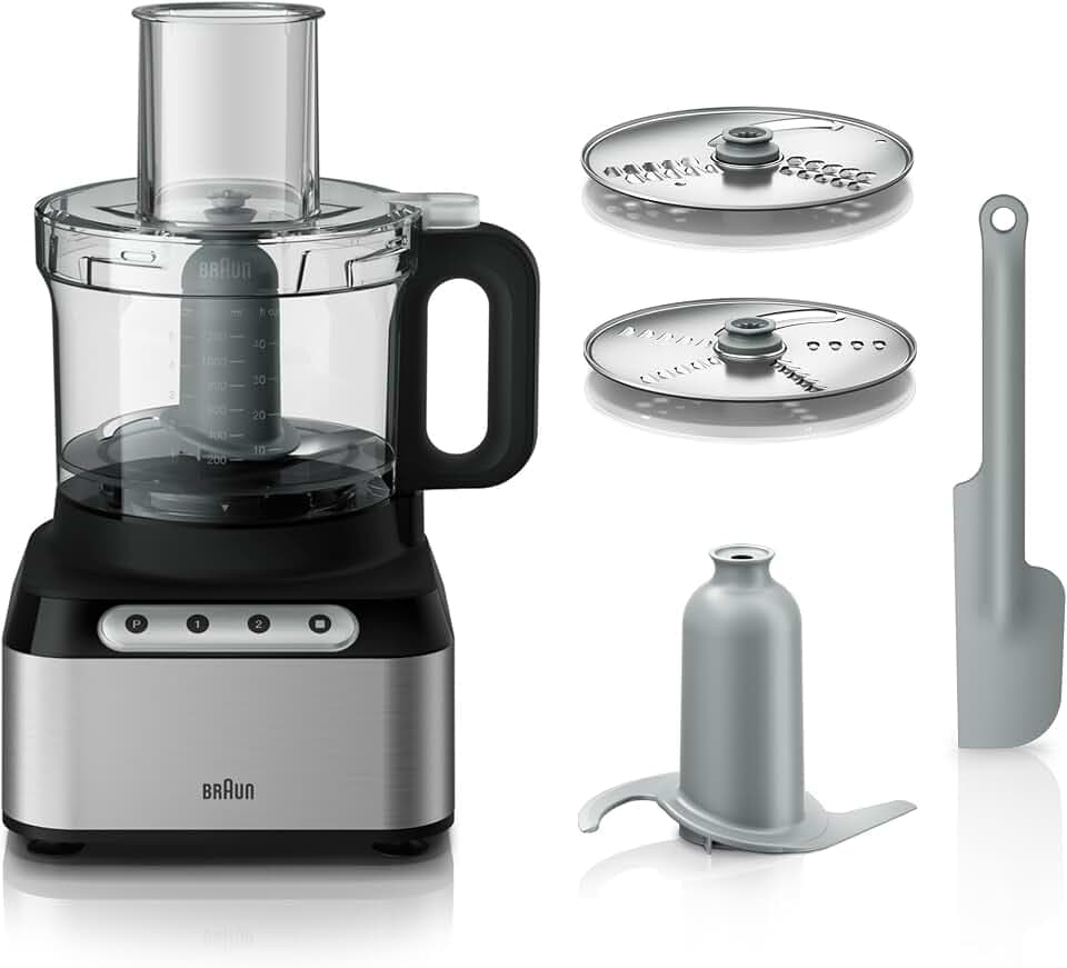 Braun FP3211SI Easy Prep 8c Food Processor,Silver