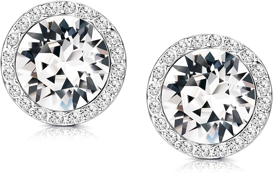 MILACOLATO Rhinestone Dance Competition Stud Earrings for Women