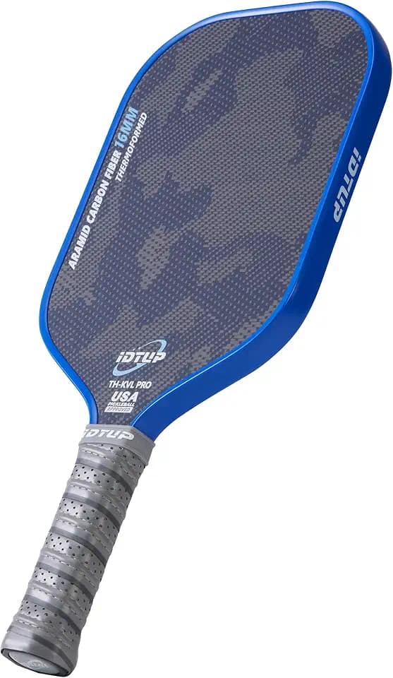 Pickleball Paddles,Pickleball Paddle,Carbon Fiber Pickle Ball Paddle-16MM,Hot Pressing Process Racket for Lightweight,Superior Control,Spin,Power and Consistency,USAPA Approved