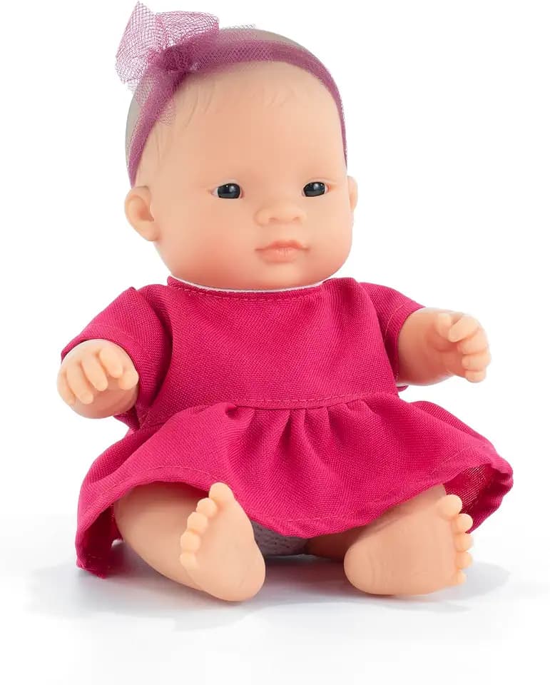 Miniland Puppe, 21cm, asiatisches Mädchen. In Spanien hergestellt. Anatomisch korrekt. My Friend & Me Collection, Asian Girl