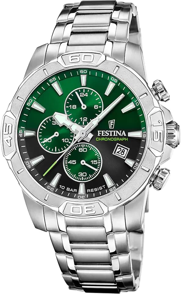 Festina Herrenuhr Analog aus Edelstahl 316l Silberfarben F20704/5