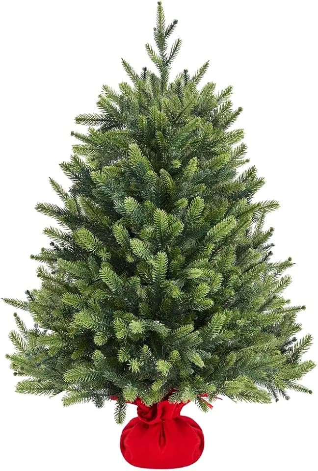 Yaheetech 91cm Mini künstlicher Weihnachtsbaum, Tisch-Christbaum, Grün