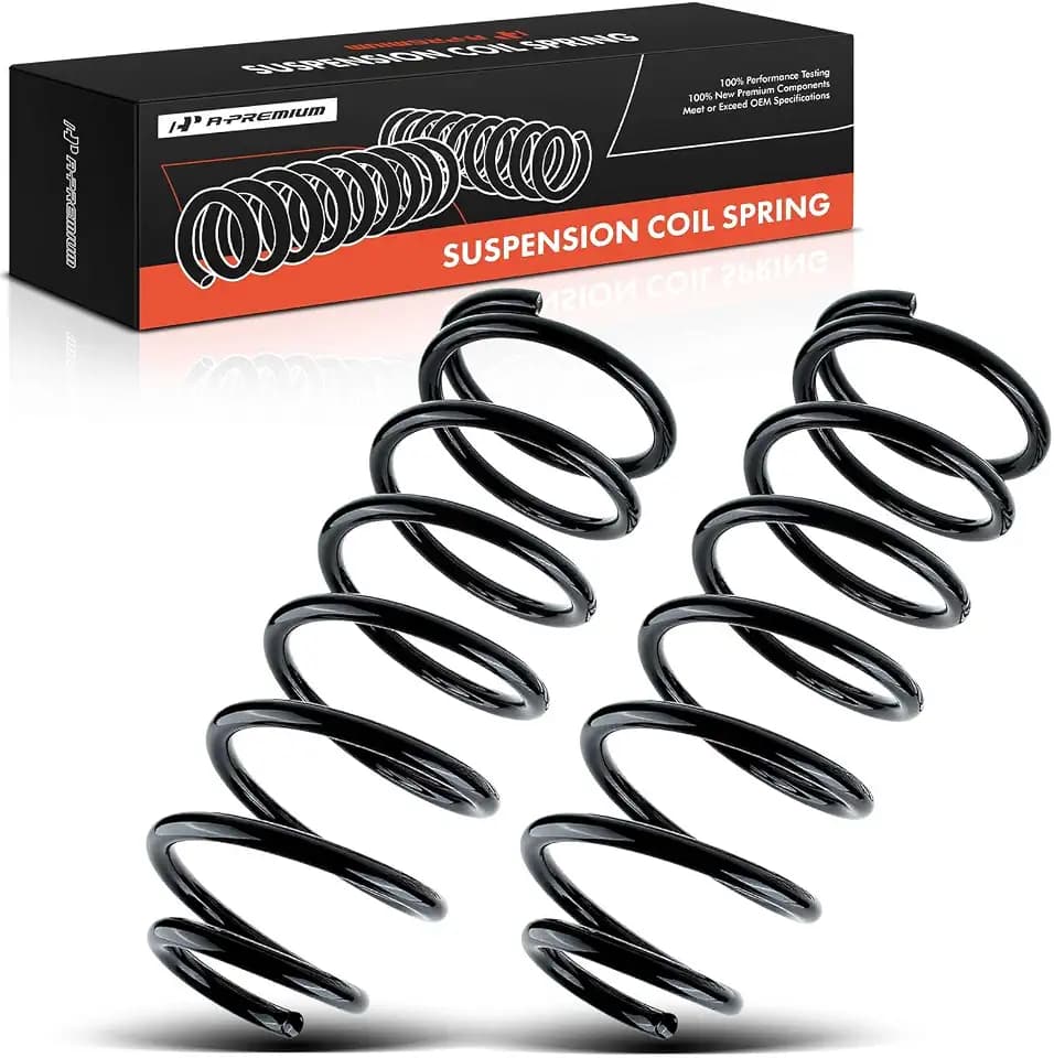 A-Premium 2-Pack Rear Suspension Coil Spring Set Compatible with Toyota
