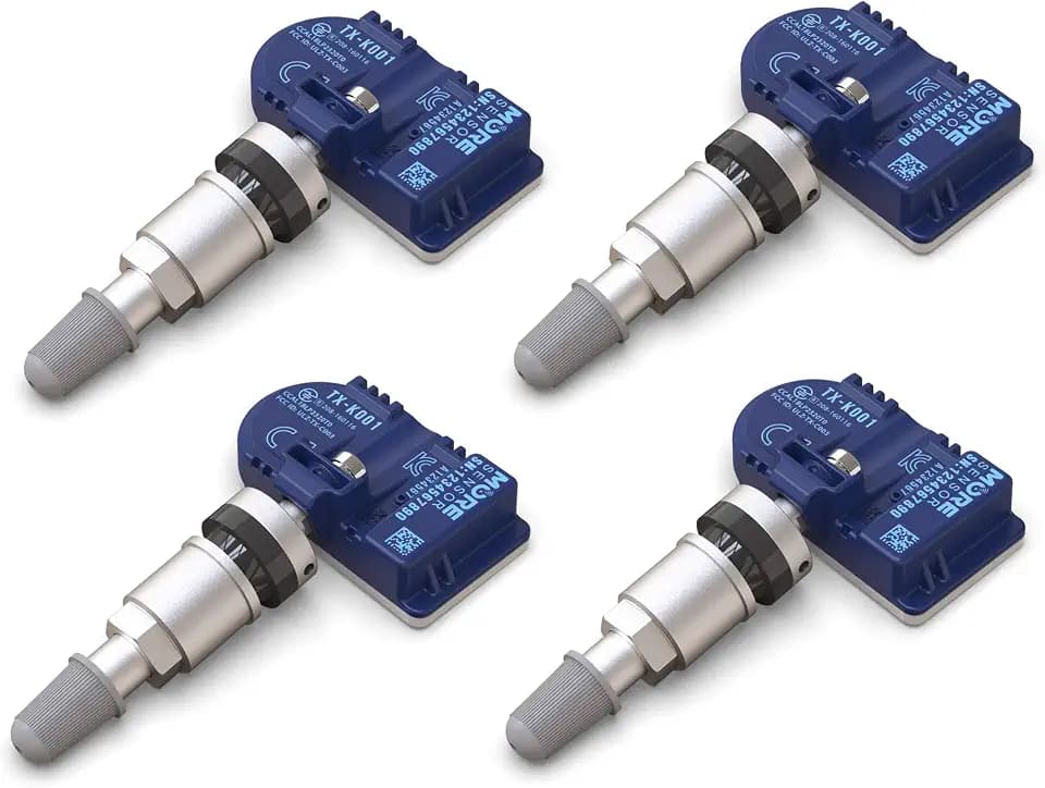 MORESENSOR Compact PRO Series 315MHz TPMS Tire Pressure Sensor 4-Pack | Preprogrammed for Select 10+ American Brand Models | Replacement for 56029319AA | Clamp-in | KX-S030-4