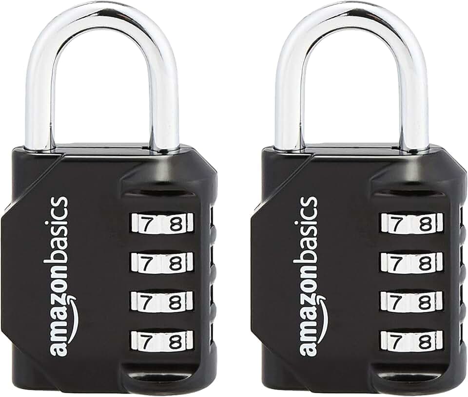 Amazon Basics AB-PL111 Vorhängeschloss, schwarz