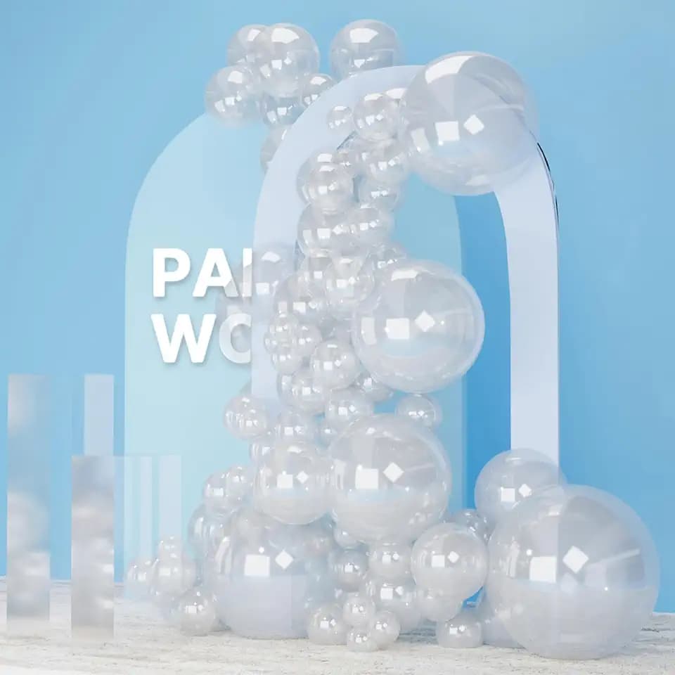 PartyWoo Clear Balloons 130pcs Different Sizes of 18 12 10 5 Inch