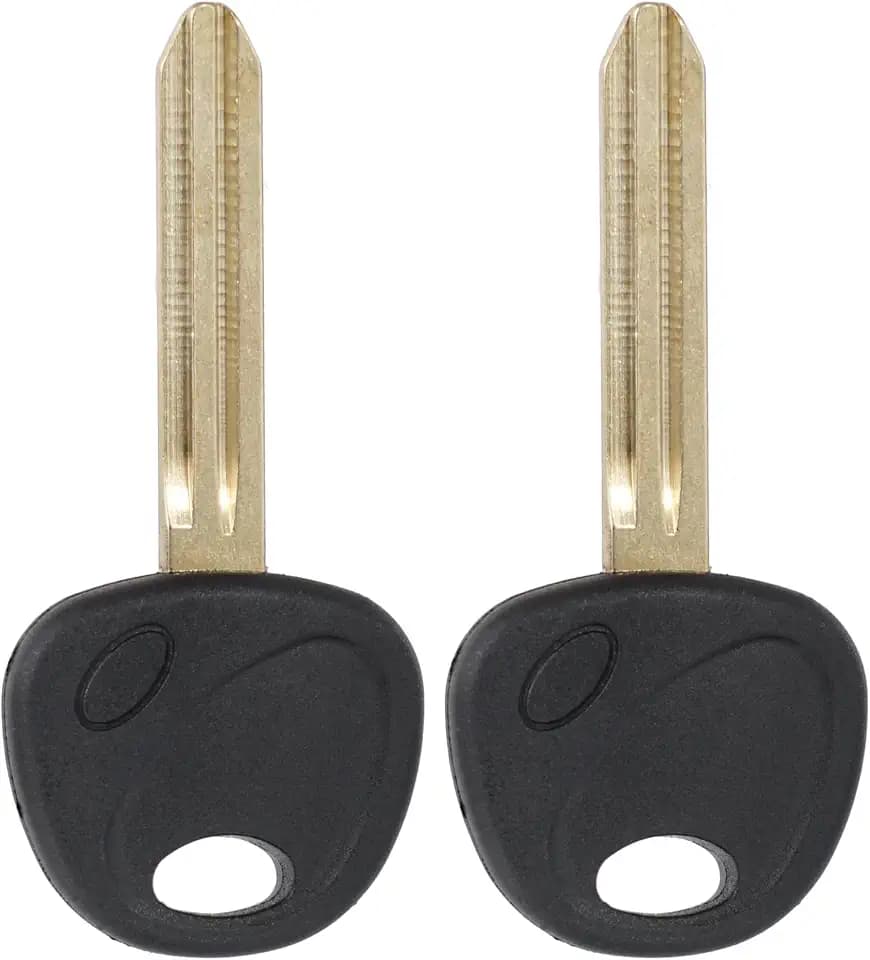 MechanMagic HY17-P Key Replacement Fits for Hyundai Elantra Kia Rondol 2006-2010 Uncut Transponder Ignition Blank Car Door Key Without Chip (Set of 2)