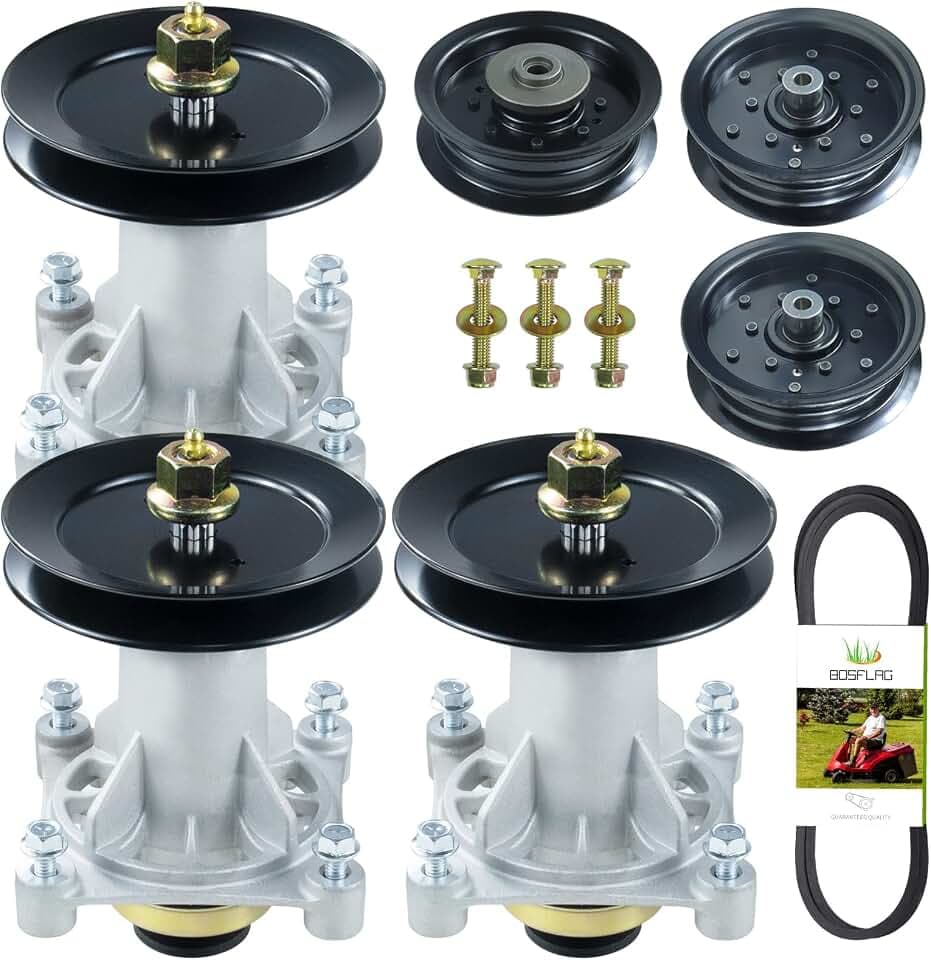 3PK 587819701 Spindle Assembly with 153535 Pulley Idler Pulley Belt