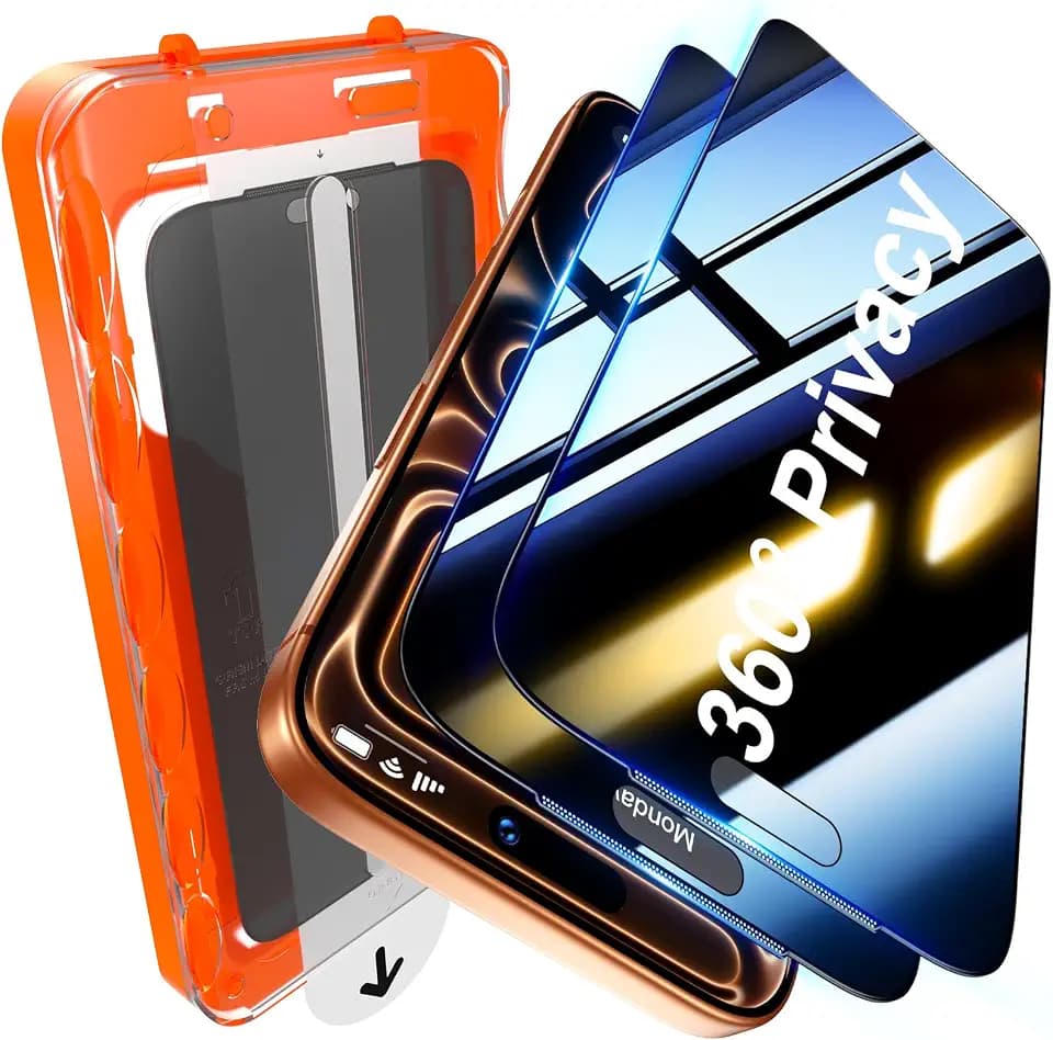 UniqueMe 360° Privacy Screen Protector for iPhone 17 Pro Max - 6.9 inch