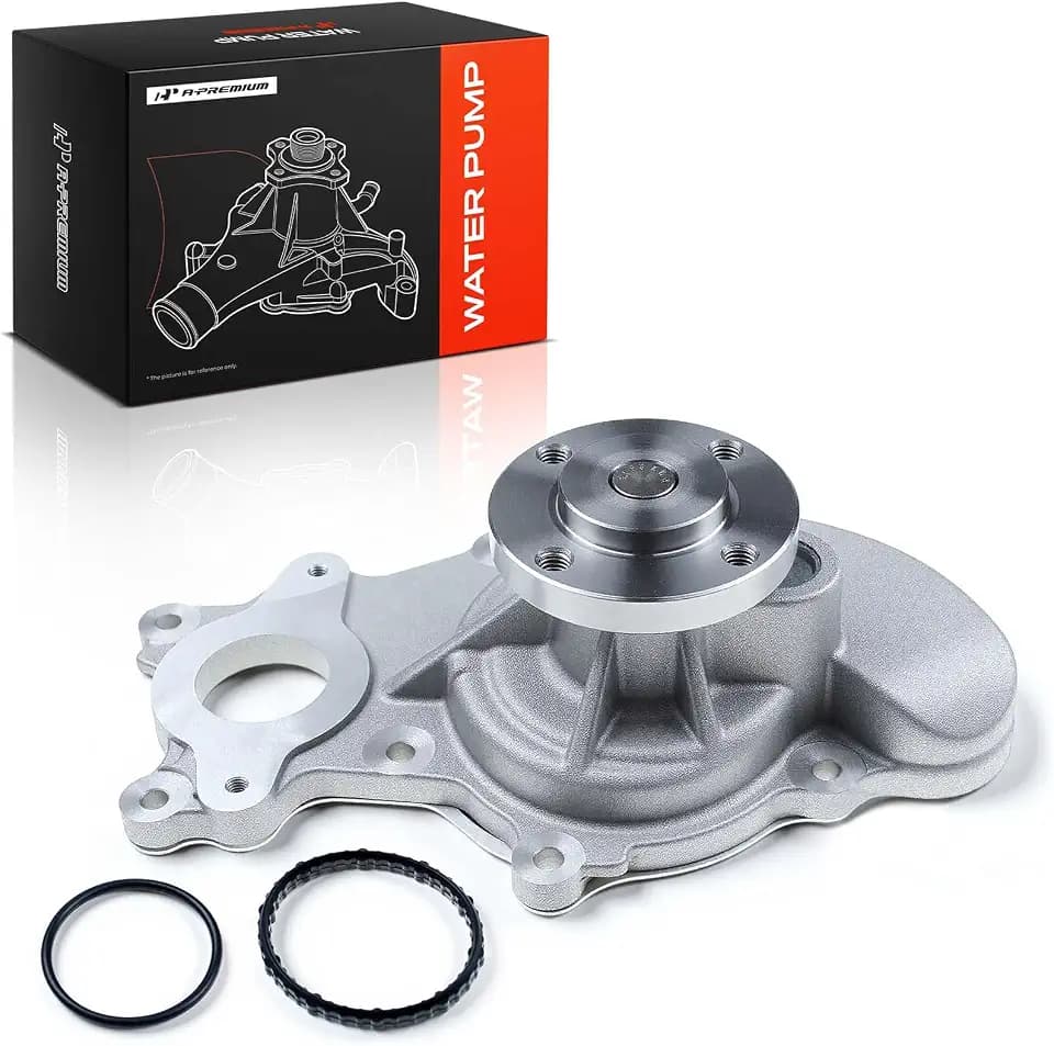 A-Premium Engine Water Pump with Gasket Compatible with Ford F-150 2011-2016, Transit-150/250/350HD 2015-2019 & Lincoln Navigator 2015-2017, V6 3.5L (fits 4-Bolt Pulley Flange)