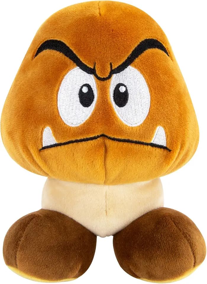 Club Mocchi Mocchi- Super Mario Goomba Collectible Plush - 6 Inch