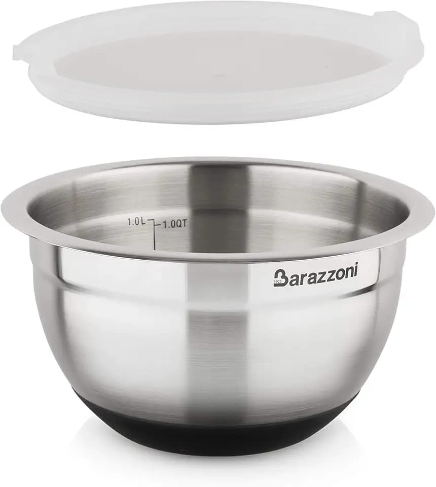 Barazzoni Schüssel Edelstahl 18/10 ø16cm x H 9.6cm C/Cop, 18/10 Silikon