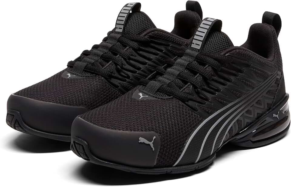 PUMA Kids Girls Voltaic Evo Fade Running Sneakers Shoes - Black