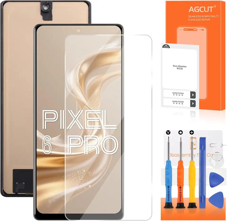 INCELL for Google Pixel 6 Pro Screen Replacement kit for Pixel 6 Pro LCD Digitizer for Pixel 6 Pro Display GLUOG G8VOU Screen Replacement Repair Part with Frame