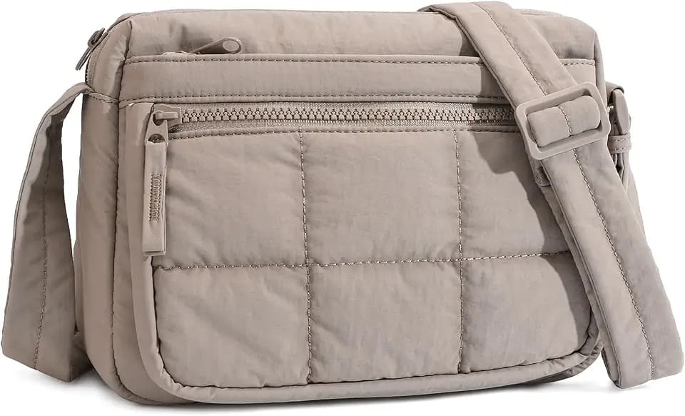 Nylon Crossbody Bag for Women, Lightweight Shoulder Travel Purse