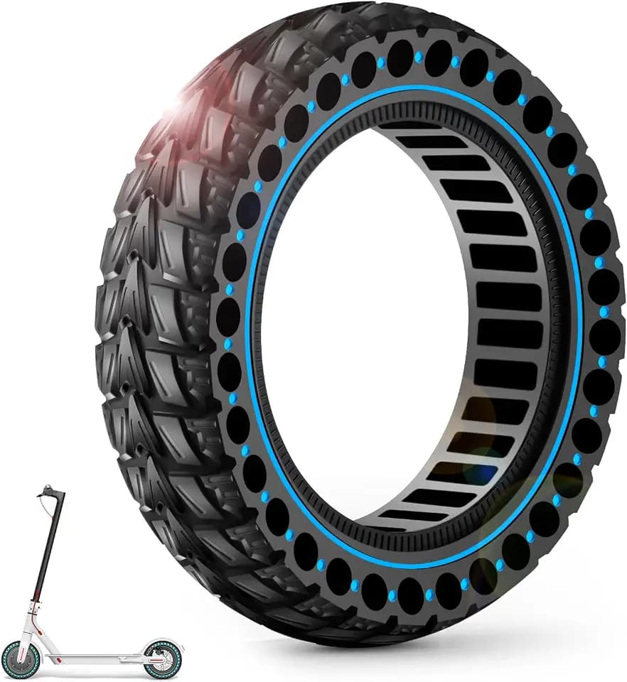 BANGTING 1PCS 60/70-6.5 E Scooter Reifen,10x2.50-6.5 Vollgummireifen, 10x2.5 zoll Ersatzreifen für Ninebot Max G2 / G30 / G30D / G30E / G30E / G30LP / G30D II / G30 Max (Blau)