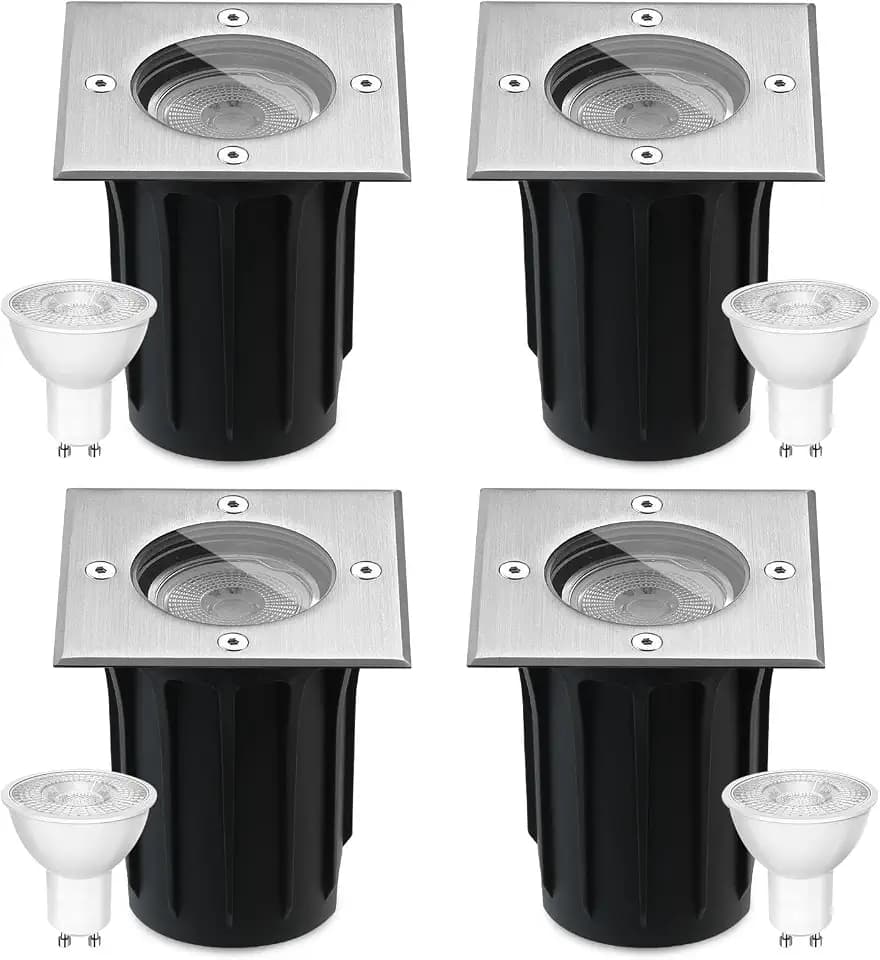 Bodeneinbaustrahler Aussen mit GU10 Schwenkbar 230V IP67