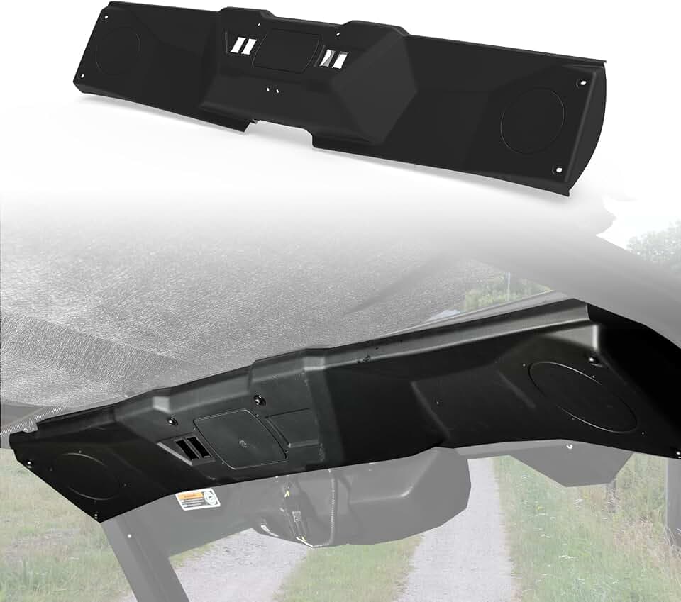 A & UTV PRO Front Roof Liner for Can Am Defender, Overhead Radio Pod Sound Bracket Mount Handy Speaker Panel Pods for Can-Am Defender Max HD8 HD10 Accessories, Replace OEM #715003098