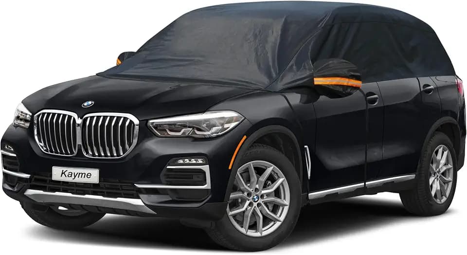 Kayme Half Car Cover Waterproof All Weather for SUV (158"-167")