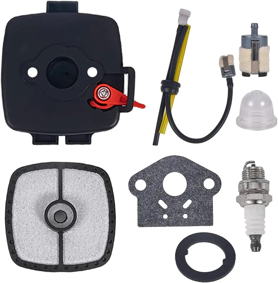 P021012870 SRM225 Air Cleaner Case Carburetor Choke Plate Tune Up Kit for ECHO SRM-225 GT-225 HC-152 HC-155 HC-165 HC-185 HC-225 PAS-225 PE-225 PPF-225 Trimmers With A226001410 Air Filter