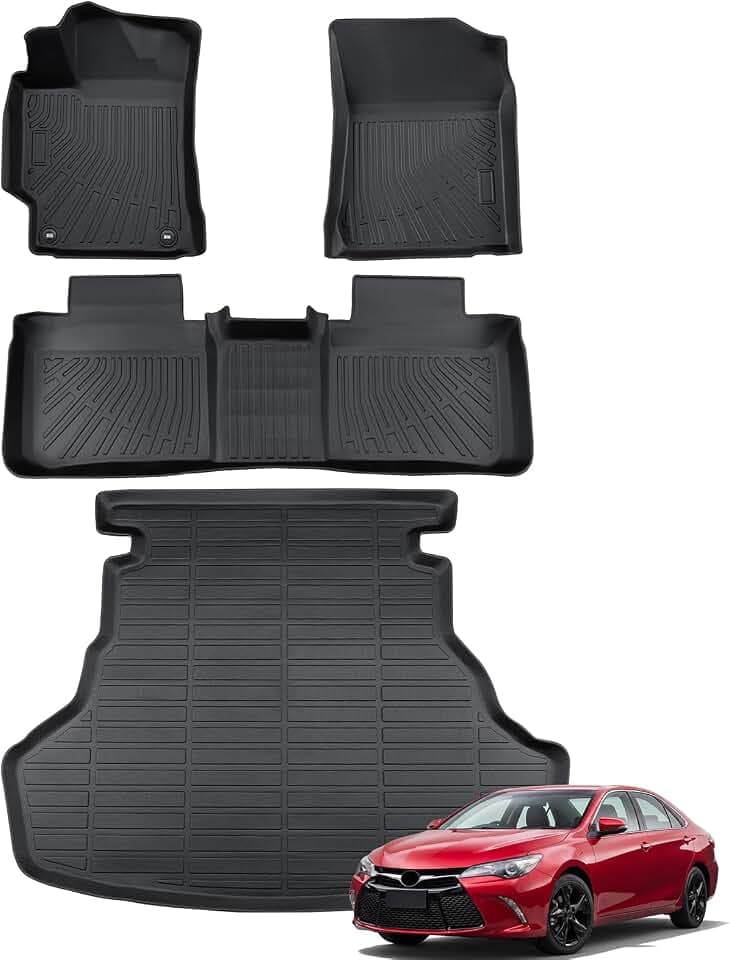 for Toyota Camry 2015-2017 Floor Mats & Cargo Liner 5 Passenger