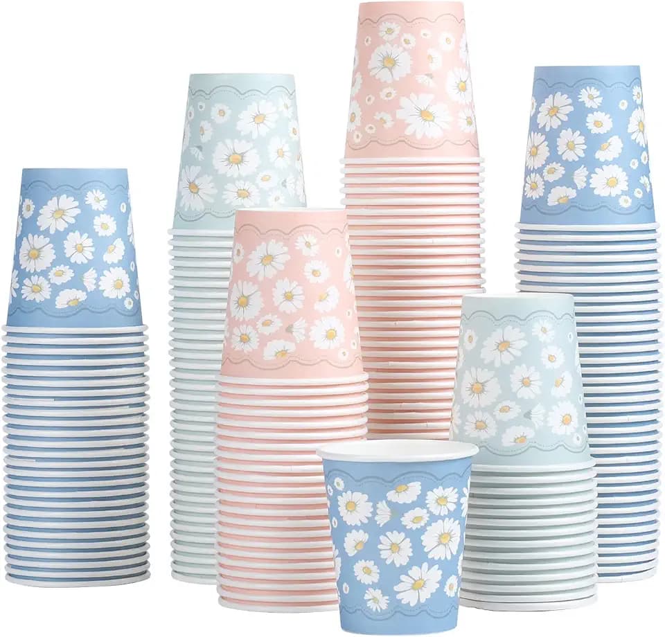 Lamosi 300 Pack 3 oz Bathroom Cups, Small Disposable Paper Mouthwash Cups