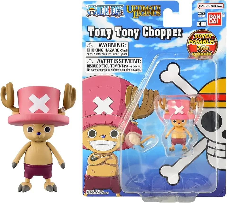 One Piece – Bandai – Ultimate Legends – 6 cm Actionfigur – Tony Tony Chopper – Offizielle One Piece Lizenz – Bewegliche Chopper‑Figur – Kinderspielzeug ab 4 Jahren – UL91034