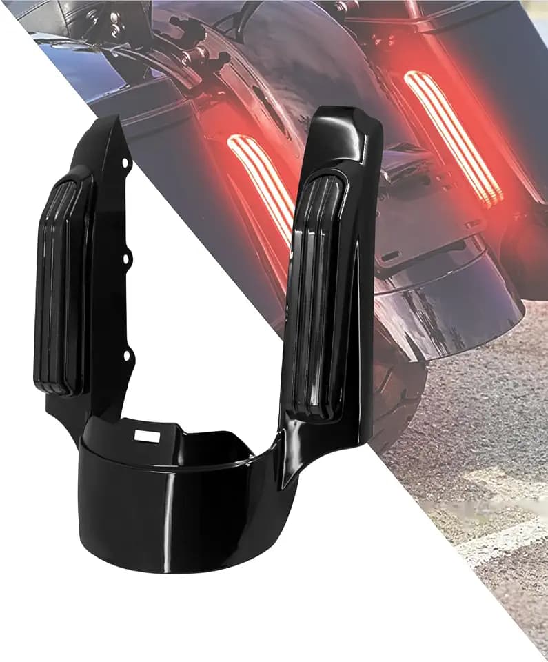 Motorcycle Rear Fender Fascia LED Light Fit for Harley Touring Road Glide Street Electra Glide Road King Ultra Limited 2014-2025 Smoke Lens