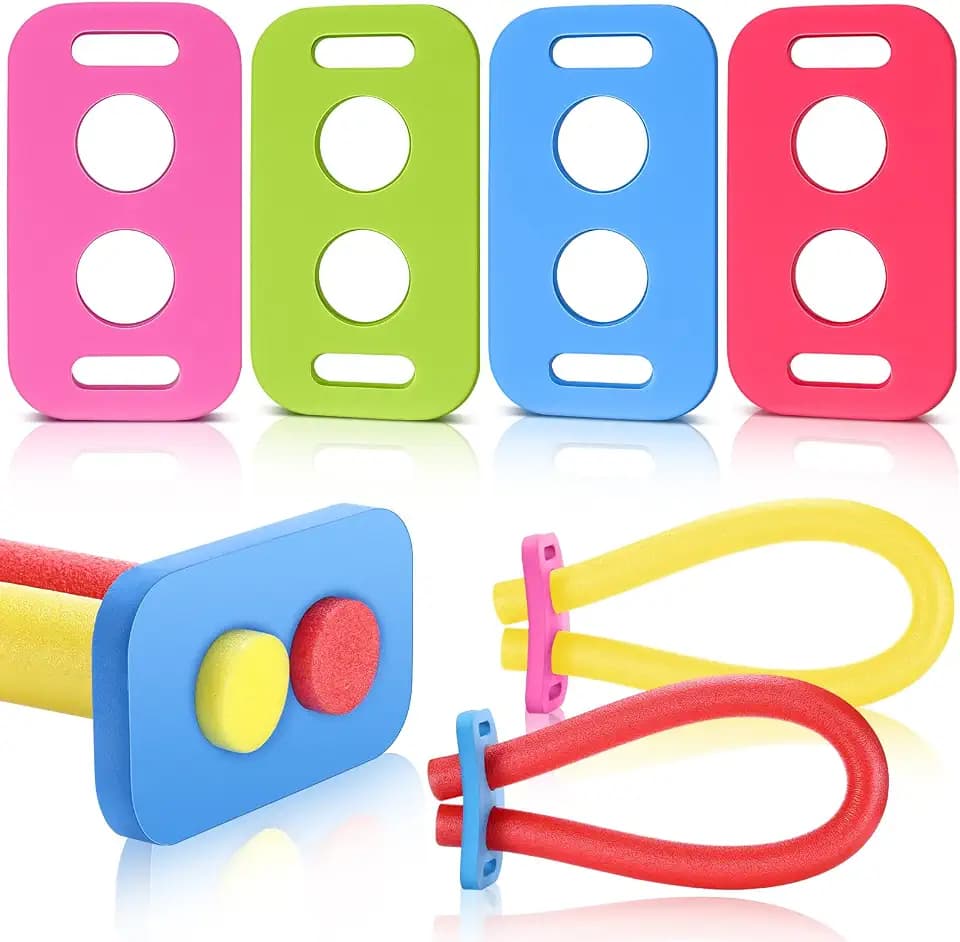 VioraWhite 4 Pcs Pool Noodles Floating Connector, EVA Foam Summer Water