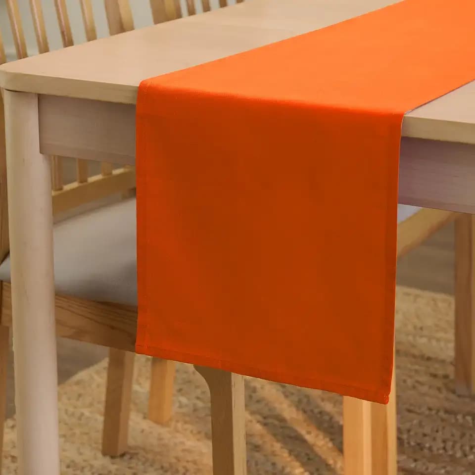 Encasa XO Tischläufer, Baumwolle Canvas, Modern 13"x48"