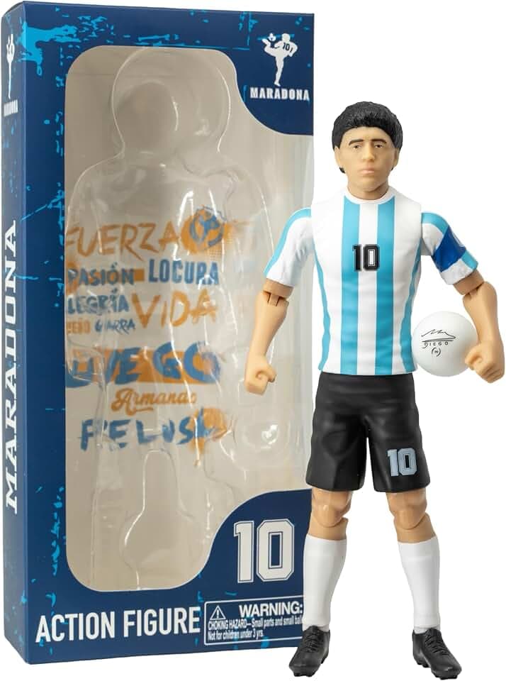 Sockers Banbo Toys Legends Diego Maradona Argentina 8" Collectible Soccer Action Figure