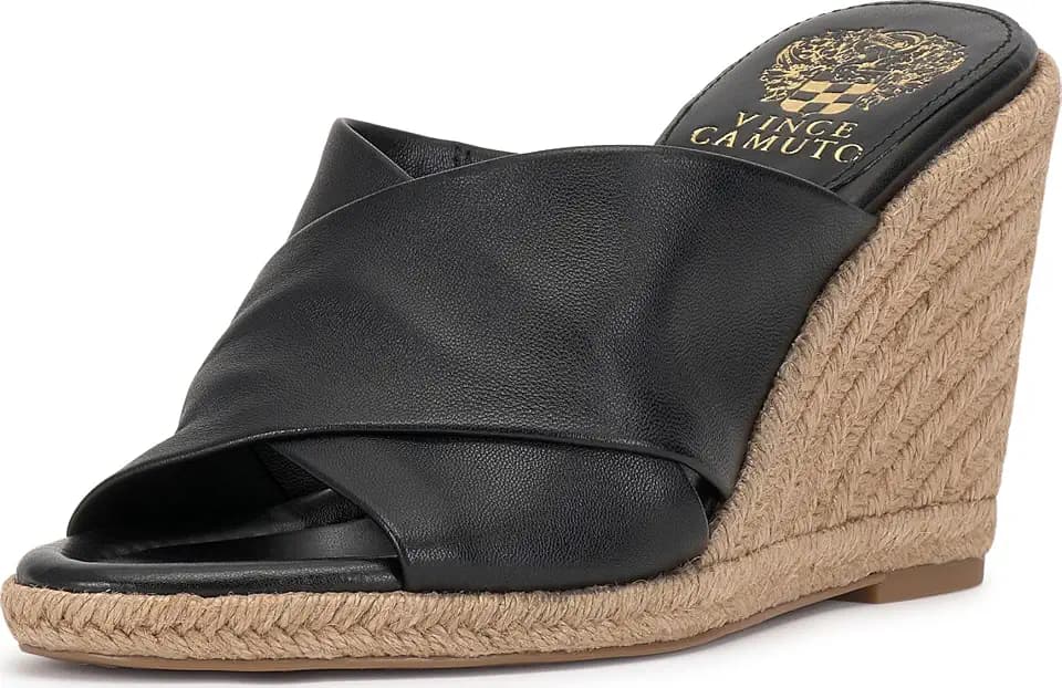 Vince Camuto Fisella Cross Band Espadrille Wedge Sandals